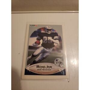 Michael Irvin 1990 Fleer #389 - Dallas Cowboys - NFL HOF - Fresh Pull
